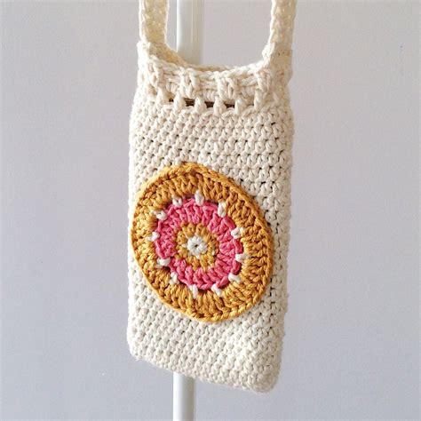 Pdf Digital Crochet Pattern Phone Bag Cross Body Cell Phone Etsy