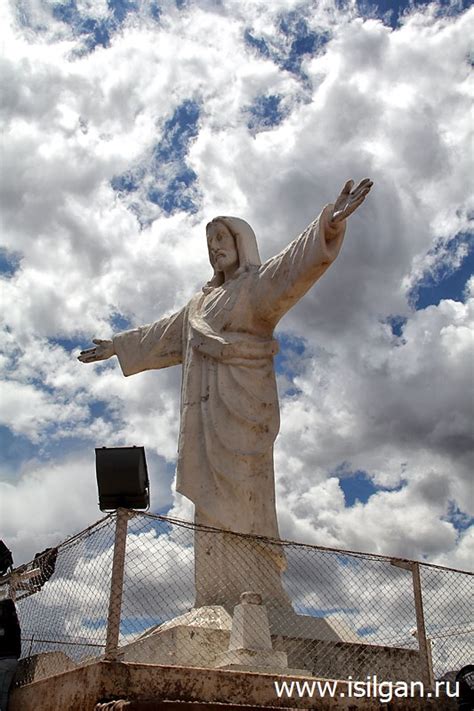 Статуя Белого Христа Cristo Blanco Город Куско Перу