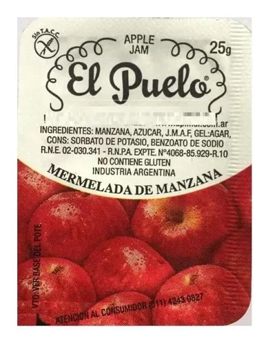 Mermeladas Individuales Manzana X Potes Gr Sin T A C C