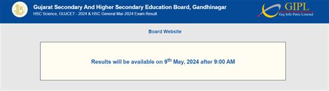 GSEB HSC Result 2024 OUT For Science General Stream Check Std 12