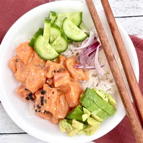 Hawaiian Salmon Poke Bowl - The Short Order Cook