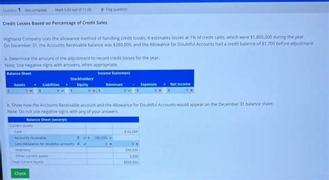 Solved Credit Losses Based On Percentage Of Credit Sales Chegg