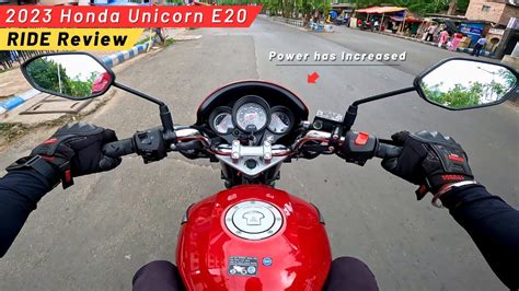 2023 Honda Unicorn 160 E20 OBD 2 Ride Review 6 New Updates I On