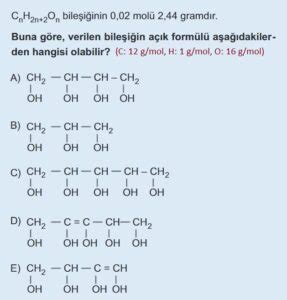 B L M Fonksiyonel Gruplar Alkoller Tyt Ayt Kimya