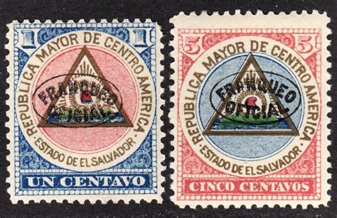 El Salvador Scott O Complete Set F To Vf Mint Og Hr Lot B Free