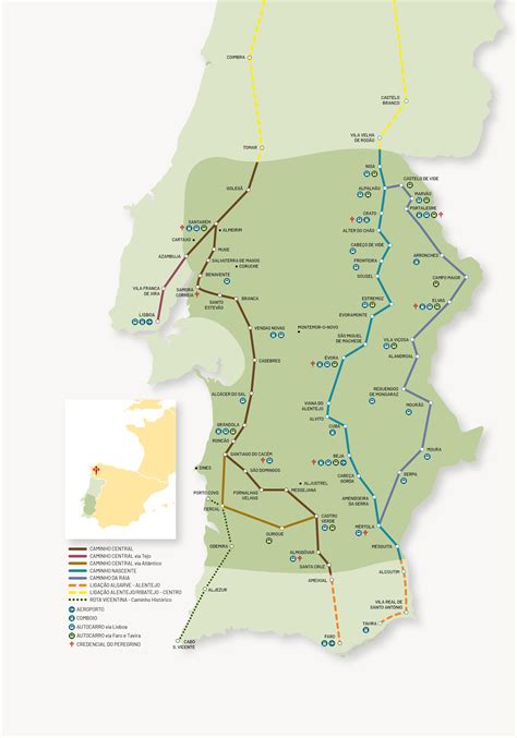 Mapas Caminhos Santiago