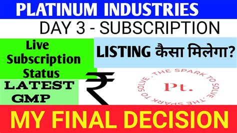 Platinum Industries Ipo 🔴 Platinum Industries Limited Ipo Review 🔴