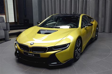 Austin Yellow BMW i8 On Display With Multiple AC Schnitzer Bits | Carscoops