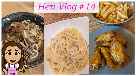 Miket Ett Nk Vlog Carbonara Udon Leves Csirkesz Rnyak I Eb D S