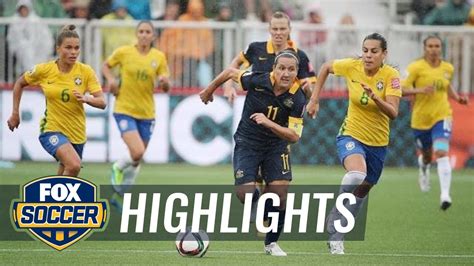 Brazil Vs Australia Fifa Women S World Cup Highlights Youtube