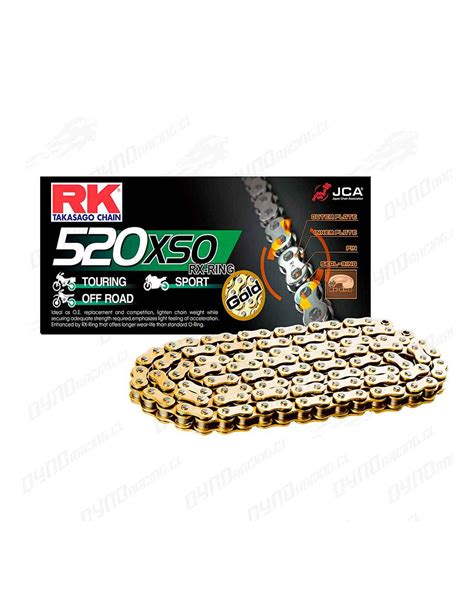 CADENA RK 520 120 XSO DORADA O RING REFORZADA SPORT