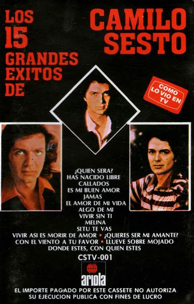 Camilo Sesto Los Grandes Exitos De Camilo Sesto Cassette