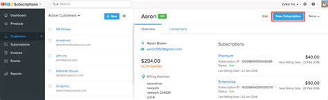Create And Manage Subscriptions Help Zoho Subscriptions