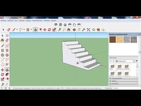 Como Hacer Una Escalera En Sketchup DonComo