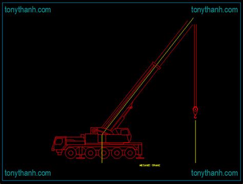 Cad Drawing Blocks Of Mecanic Crane Mobile Crane Autocad Flickr