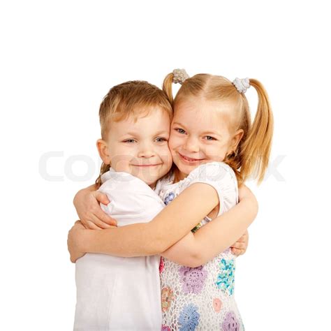 Couple Of Kids Loving Each Other Stock Image Colourbox