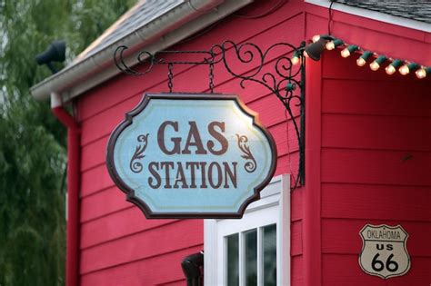 Premium Photo | Retrostyle gas station sign