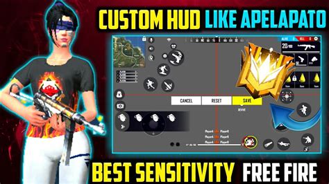 Best Custom Hud Settings In Free Fire For Headshot Best Custom Hud