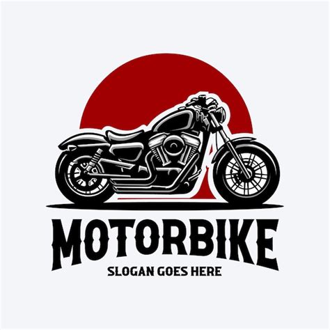 Premium Vector Motorbike Silhouette Logo Vector Stock Illustration