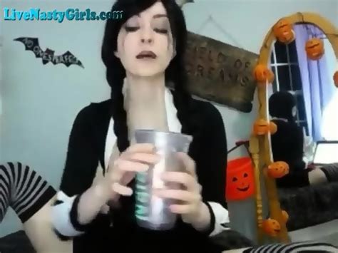 Hot Wednesday Adams Cosplay On Webcam