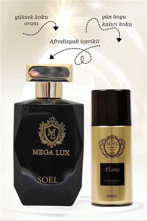 Soel Parfüm Mega Lux Nich Parfüm 100ml Edp Unisex Flame Erkek Deodorant