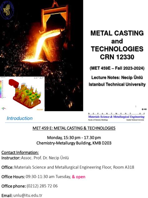 1st Week Pdf Foundry Casting