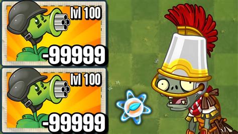 Pvz2 Tournament Every Plant With 5 Plant Food Vs Roman Bucket Head