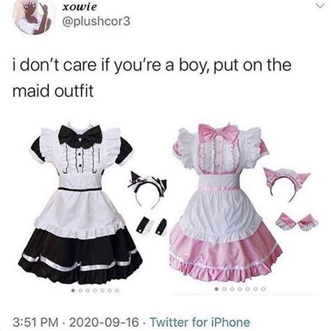 Idc Put On The Maid Outfit Put On The Maid Outfit Cat Ears Know Your Meme