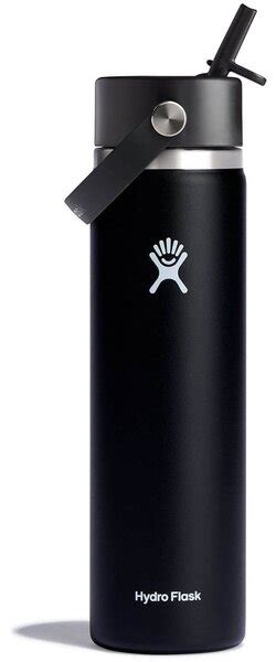 Hydro Flask Oz Wide Mouth W Flex Straw Cap Black Bushtukah