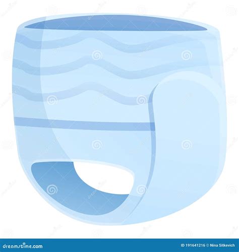 Nappy Diaper Icon Outline Style Vector Illustration Cartoondealer