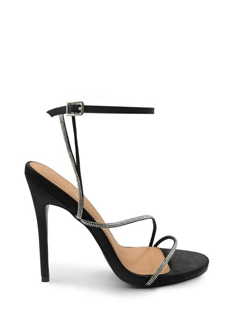 Wheres That From Black Silk Jovie Stiletto High Heels Matalan