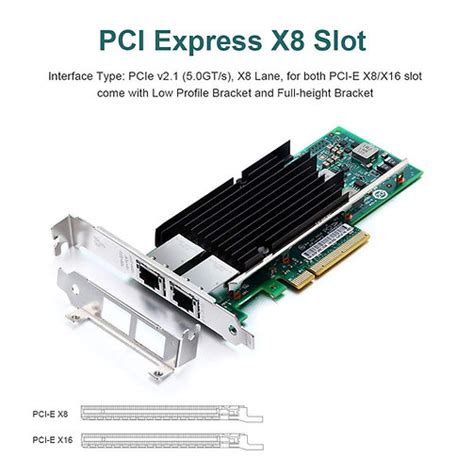 Intel X540 T1 Single 1 Port 10gbe Pci E X8 Ethernet Kart