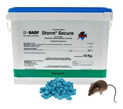 Storm Secure Basf Rodenticida Veneno Ratas Ratones Kg Env O Gratis