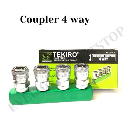 Jual Tekiro Air Quick Coupler Way Kompressor Kopler Arah Cabang