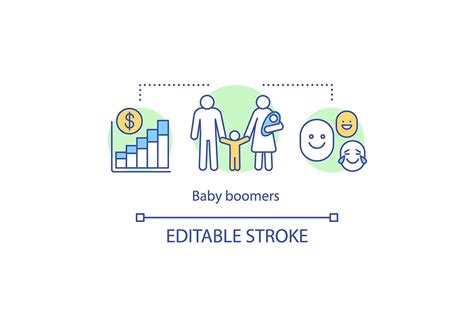 Baby boomers concept icon | Outline Icons ~ Creative Market