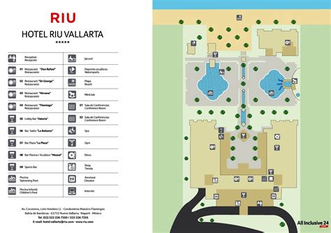 Resort Map Riu Vallarta Riviera Nayarit Mexico