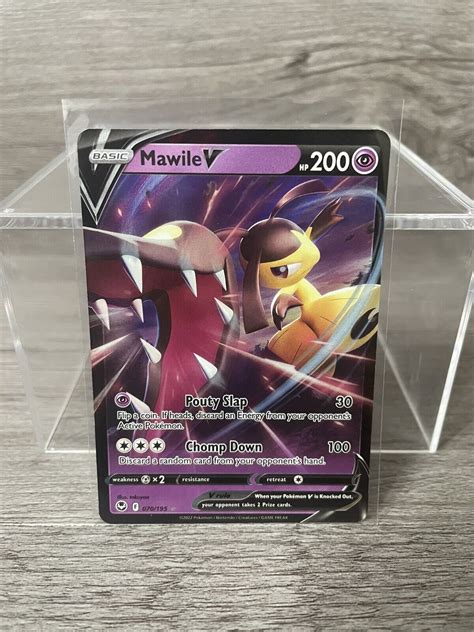 Mawile V 070 195 Silver Tempest Pokemon Ultra Rare Full Art Values MAVIN