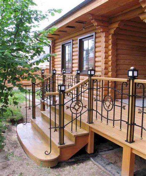 Ограждение крыльца из дерева (71 фото) » НА ДАЧЕ ФОТО