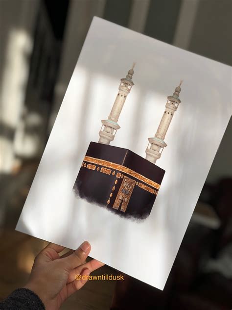 Kaaba Print Holy Kaaba Print Islamic Landmark Print Mecca Etsy India