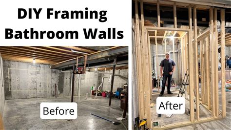 Finishing Basement 2 Bathroom Framing How To Hide A 4 Inch Plumbing