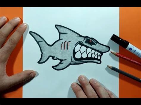 Como Dibujar Un Tiburon Paso A Paso 14 How To Draw A Shark 14 YouTube