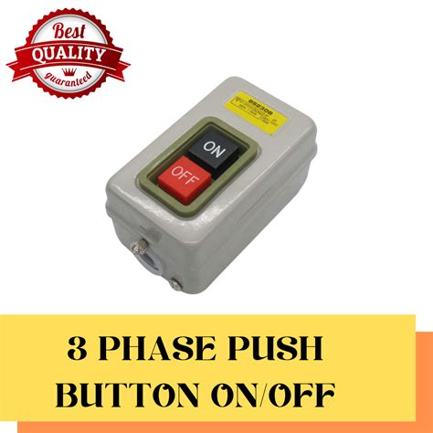 3 Phase Power Push Button On Off Switch 15A 30A