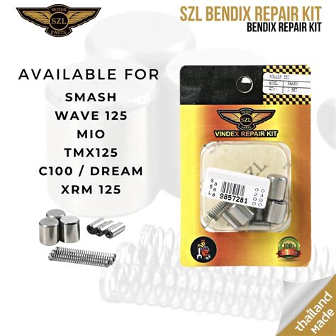 SZL MOTORCYCLE BENDIX REPAIR KIT FOR SMASH MIO TMX125 WAVE125 XRM