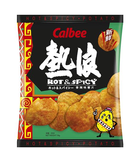 Calbee Hot And Spicy Potato Chips 55g Haisue