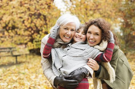 Three Generations Of Women Smiling Stock Image F0137717 Science