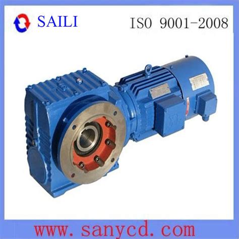 S67 M1 Flange Mounted Helical Worm Gear Box China S Series Helical