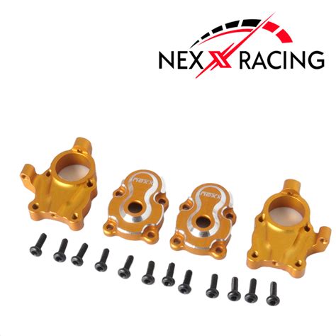 Nx 365 G Front Portal Axle Set Alu 7075 T6 For Fms Fcx24 Max Smasher