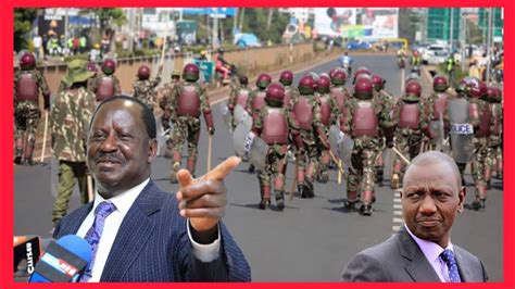 Win For Raila As Rutos Police Joins Azimio Protests At Kamukunji Today