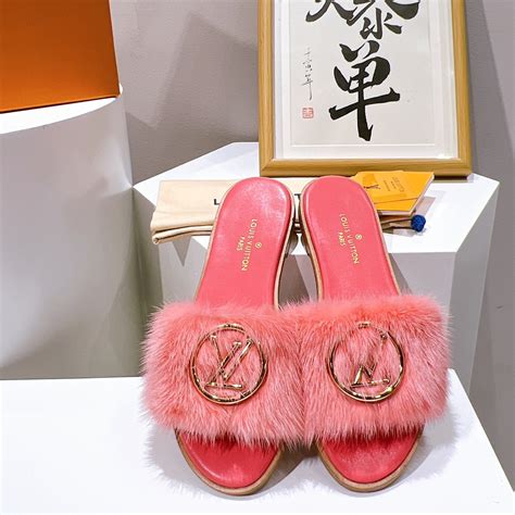 Louis Vuitton Lock It Flat Mule Pink For Women Fernize