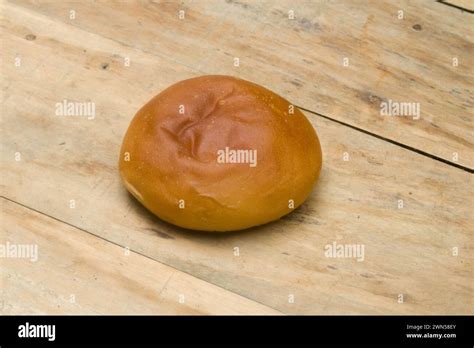 Fast Food Brioche Bread Bun Roti Isolatedclose Up Soft Sweet Butter